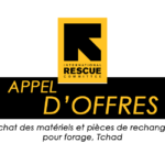 International Rescue Commitee (IRC) lance un avis d’appel d’offres pour l’Achat des matériels et pièces de rechange pour forage, Tchad