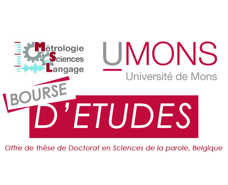 Avis d’appel à candidatures pour une offre de thèse de Doctorat en Sciences de la parole, Belgique