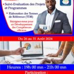 Avis de formation en suivi-évaluation des projets et programme et élaboration des termes de références tdr