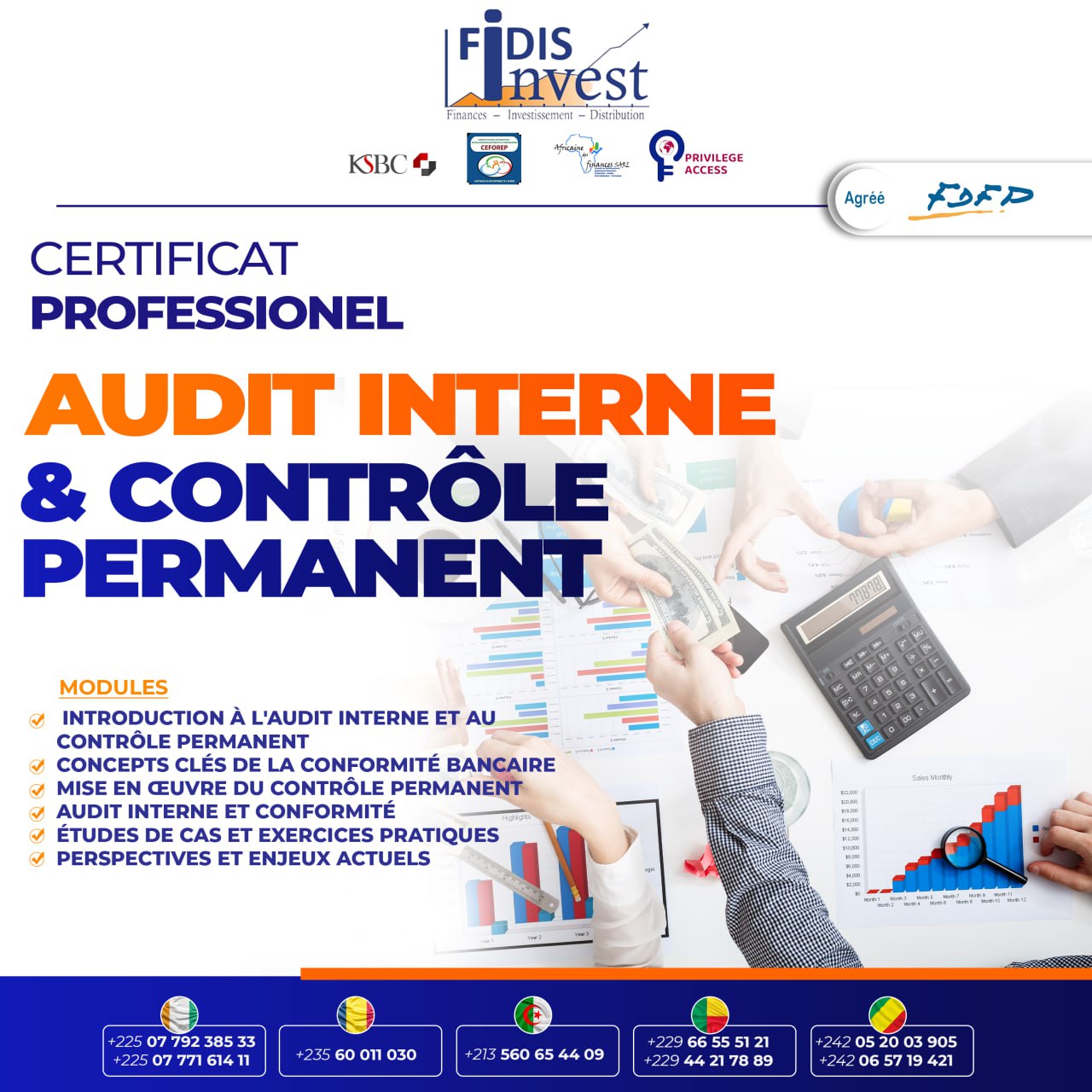 Les cabinets de conseil CEFOREP, Fidis Invest, KSBC, FDFD, lancent un ...