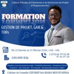 Le Cabinet d&rsquo;Etudes, de Formation et de Réalisation des Projets et Programmes Sarl (CEFOREP Sarl) organise une formation en Gestion de Projet, GAR & TDRs, N&rsquo;Djamena, Tchad
