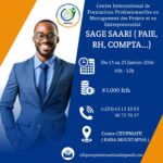 Le  Centre International de Formation Professionnelle en Management des Projets et Entrepreneuriat (CIFOPMAPE) organise une formation sur le logiciel Sage Saari ( Paie, RH, Comptabilité), N&rsquo;Djamena, Tchad 