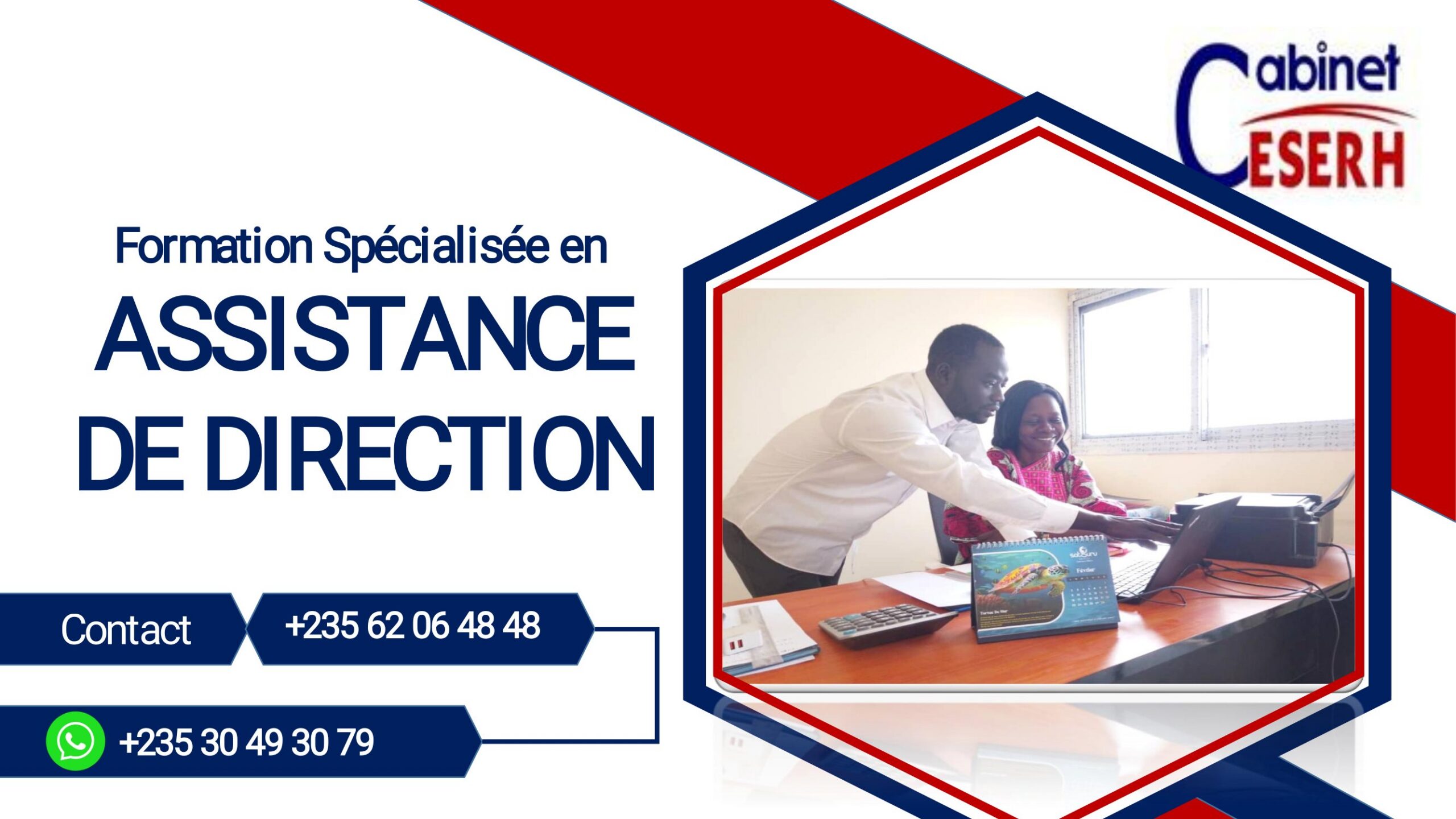 Le cabinet CESERH organise une formation spécialisée en Assistance de direction, N&rsquo;Djamena, Tchad