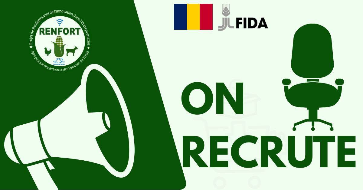 Le Ministère de la Production et de l&rsquo;Industrialisation Agricole lance un avis d&rsquo;appel à candidatures pour le poste de Responsable de Communication et Gestion des Savoirs du Projet RENFORT, N&rsquo;Djamena, Tchad
