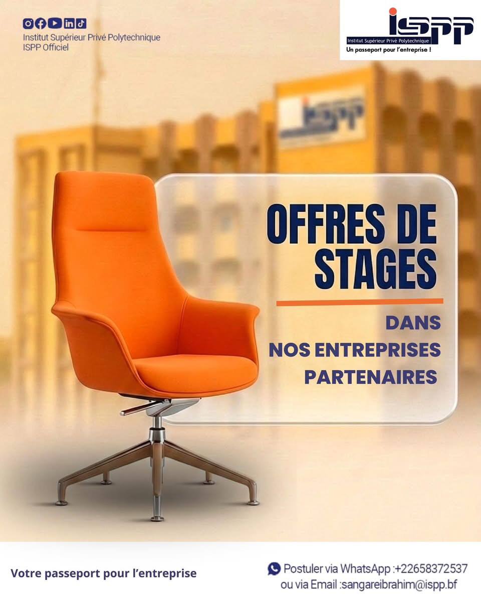 L&rsquo;entreprise WATAM SA recrute des stagiaires en Marketing , en Finance & Comptabilité, Ouagadougou, Burkina Faso