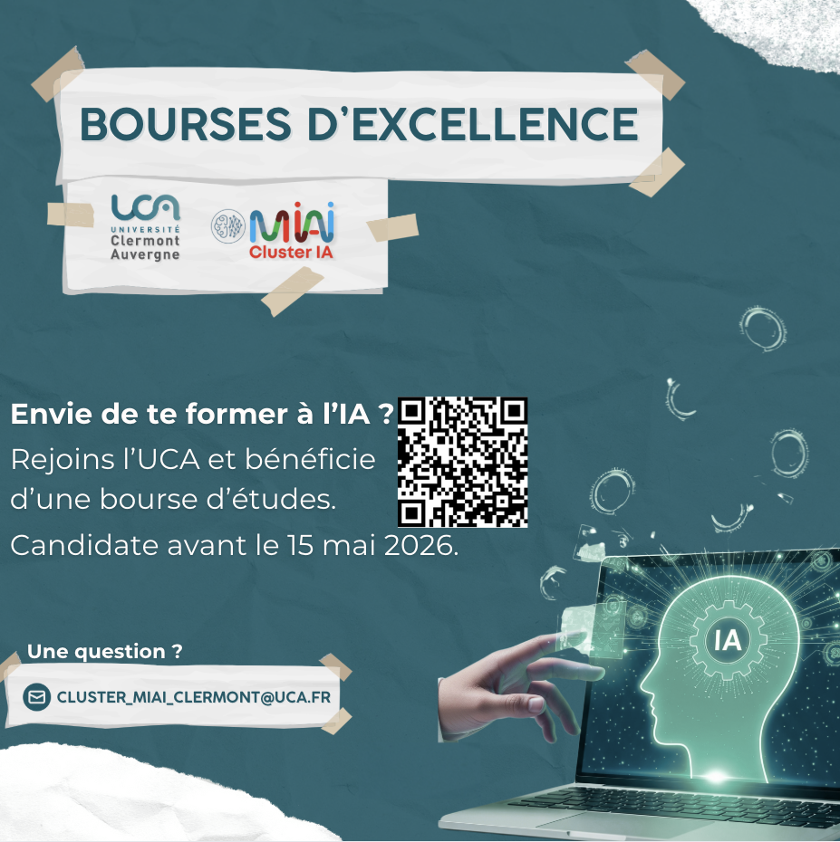 Appel à candidatures pour la Bourse d’Excellence en Intelligence Artificielle, mise en place par le MIAI Cluster IA pour l’année 2026-2027