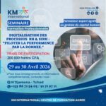 KM International lance une formation en digitalisation des processus RH & système d&rsquo;information des ressources humaines (SIRH), N&rsquo;Djamena, Tchad
