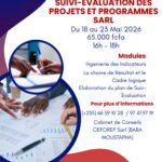 Le cabinet CEFOREP SARL organise une formation sur la maitrise du dispositif de suivi-évaluation des projets et programmes