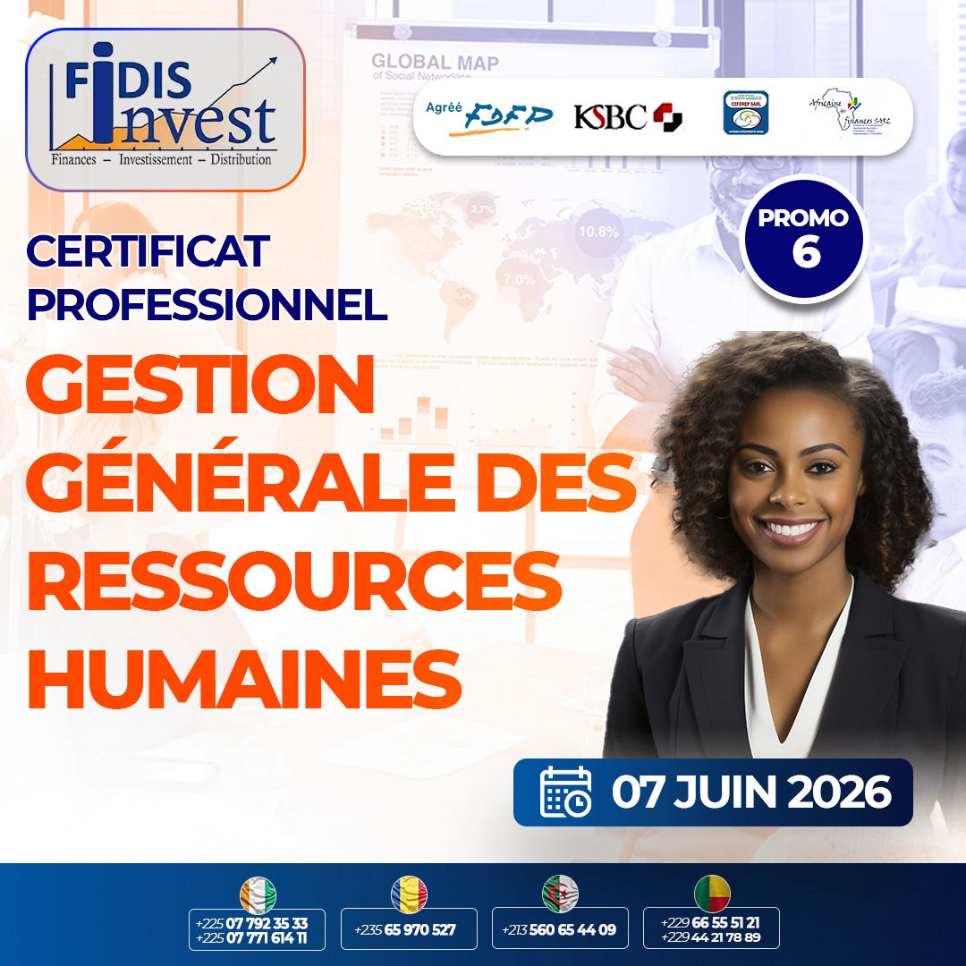 Le cabinet FIDIS Invest lance une certification en gestion générale des ressources humaines, en ligne