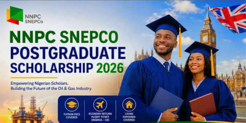 Appels à candidatures pour la bourse d’études supérieures NNPC–SNEPCo 2026, Royaume-Uni.