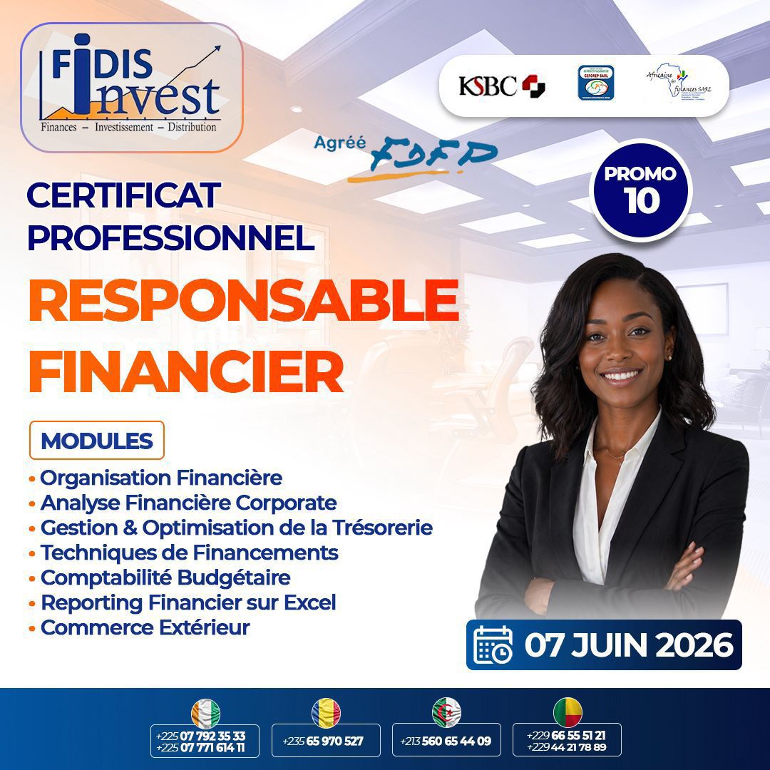 Le cabinet FIDIS Invest lance une certification en Responsable financier, en ligne