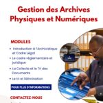 Le Cabinet de Conseils CEFOREP Sarl organise une formation en Gestion Hybride des Archives (Physiques & Numériques), N&rsquo;Djamena, Tchad