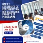 Le Cabinet de Conseils CEFOREP SARL organise une certification professionnelle en GAR et stratégies de pérennisation des acquis des projets et programmes, N&rsquo;Djamena, Tchad