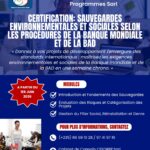 Le Cabinet de Conseils CEFOREP SARL organise une certification professionnelle en sauvegardes environnementales et sociales selon les procédures de la Banque Mondiale et de la BAD, N&rsquo;Djamena, Tchad