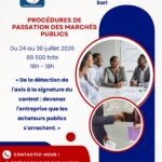 Le Cabinet CEFOREP SARL organise une session de formation sur les procédures de passation des marchés publics