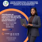 Le centre international CIFOMAPE organise une formation sur les procédures de passation des marchés publics selon les normes BAD et Banque Mondiale