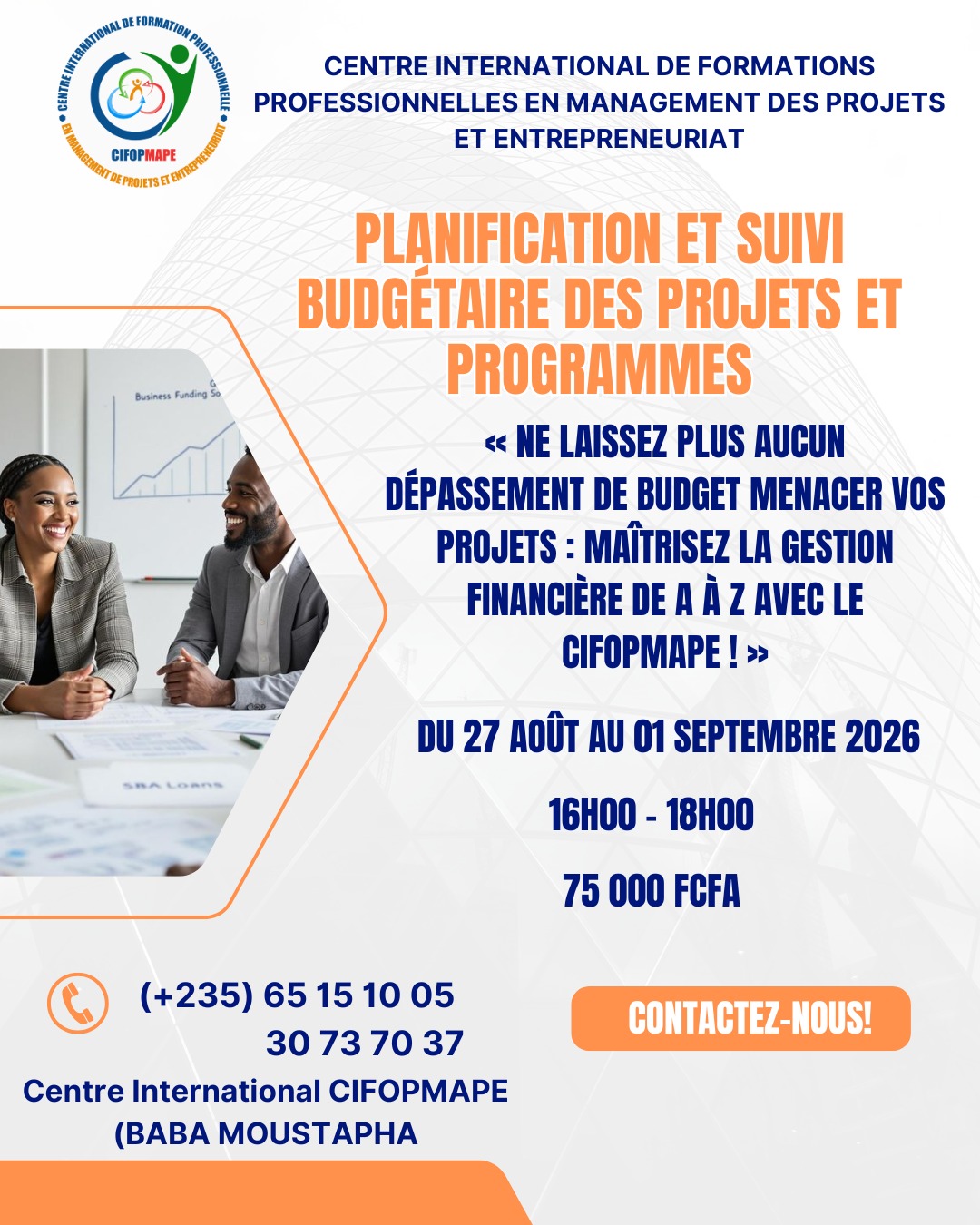 Le centre international CIFOMAPE organise une formation sur la planification et suivi budgétaire des projets et programmes