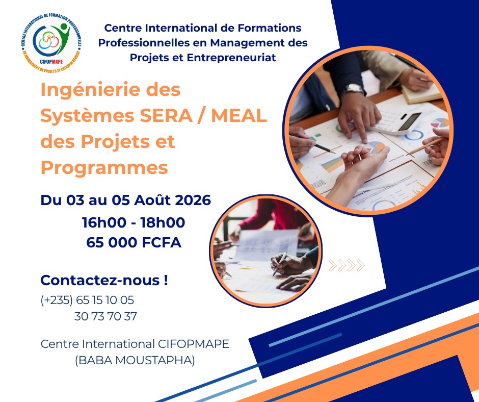 Le centre international CIFOMAPE organise une formation en Ingénierie des systèmes SERA/MEAL des projets et programmes