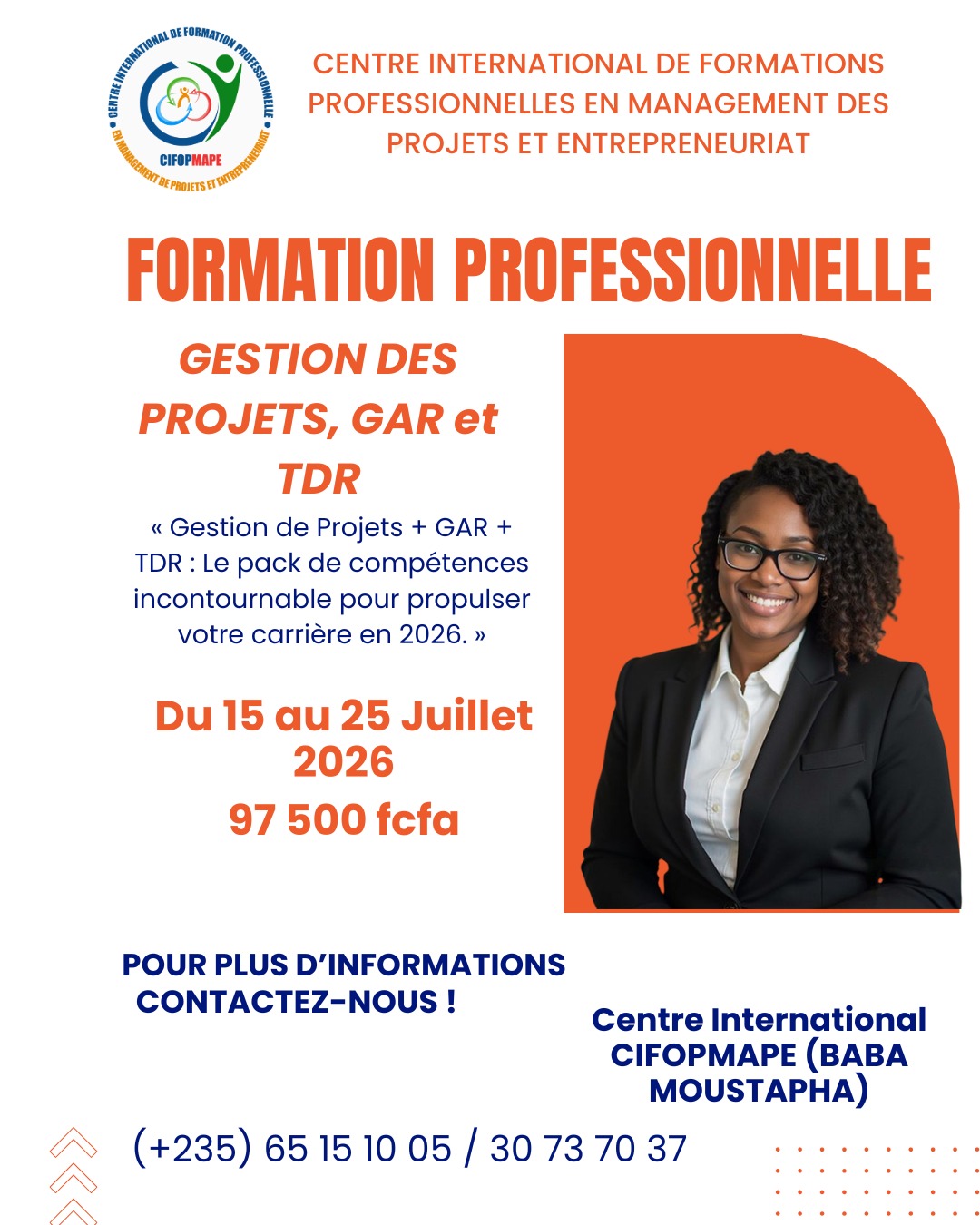 Le Cabinet de Conseils CEFOREP SARL organise une formation en Gestion de Projets, Gestion axée sur les résultats (GAR) et la rédaction des TDR