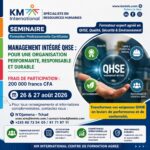KM International propose une formation professionnelle certifiante en Management Intégré QHSE