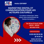 Média CEFOREP organise une formation: Marketing Digital et Communication pour les Acteurs Culturels, N&rsquo;Djamena, Tchad