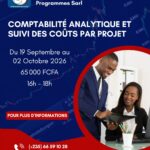 Le Cabinet CEFOREP Sarl organise une formation en Comptabilité Analytique et Suivi des Coûts par Projet