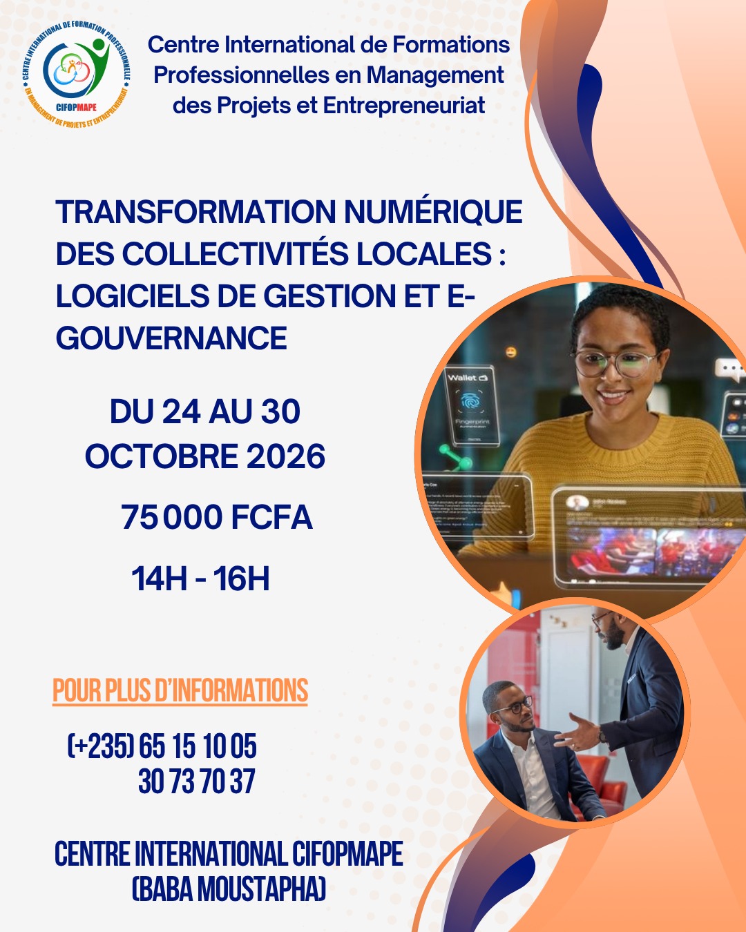 Le Centre International CIFOPMAPE organise une formation sur la Transformation Numérique des Collectivités Locales : Logiciels de Gestion et e-Gouvernance
